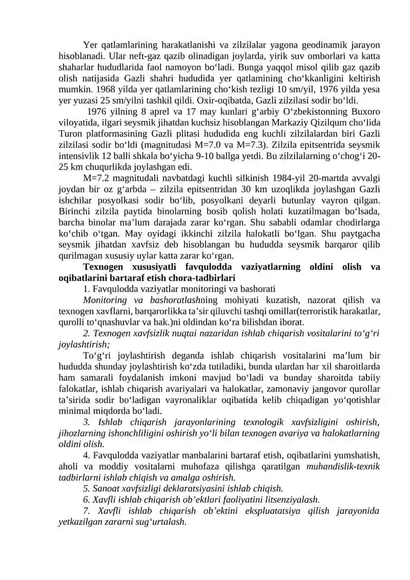 Favqulodda vaziyatlar oqibatlarini bartaraf etish 3