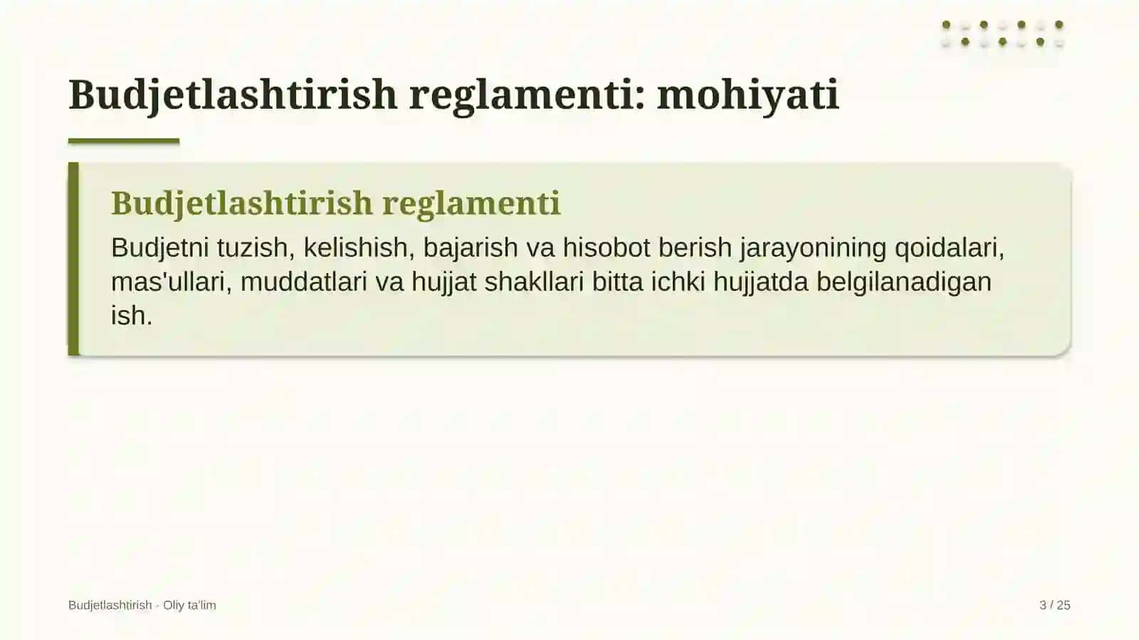 venchur fondlarida budjetlashtirish reglamentini ishlab chiqish 8609 3