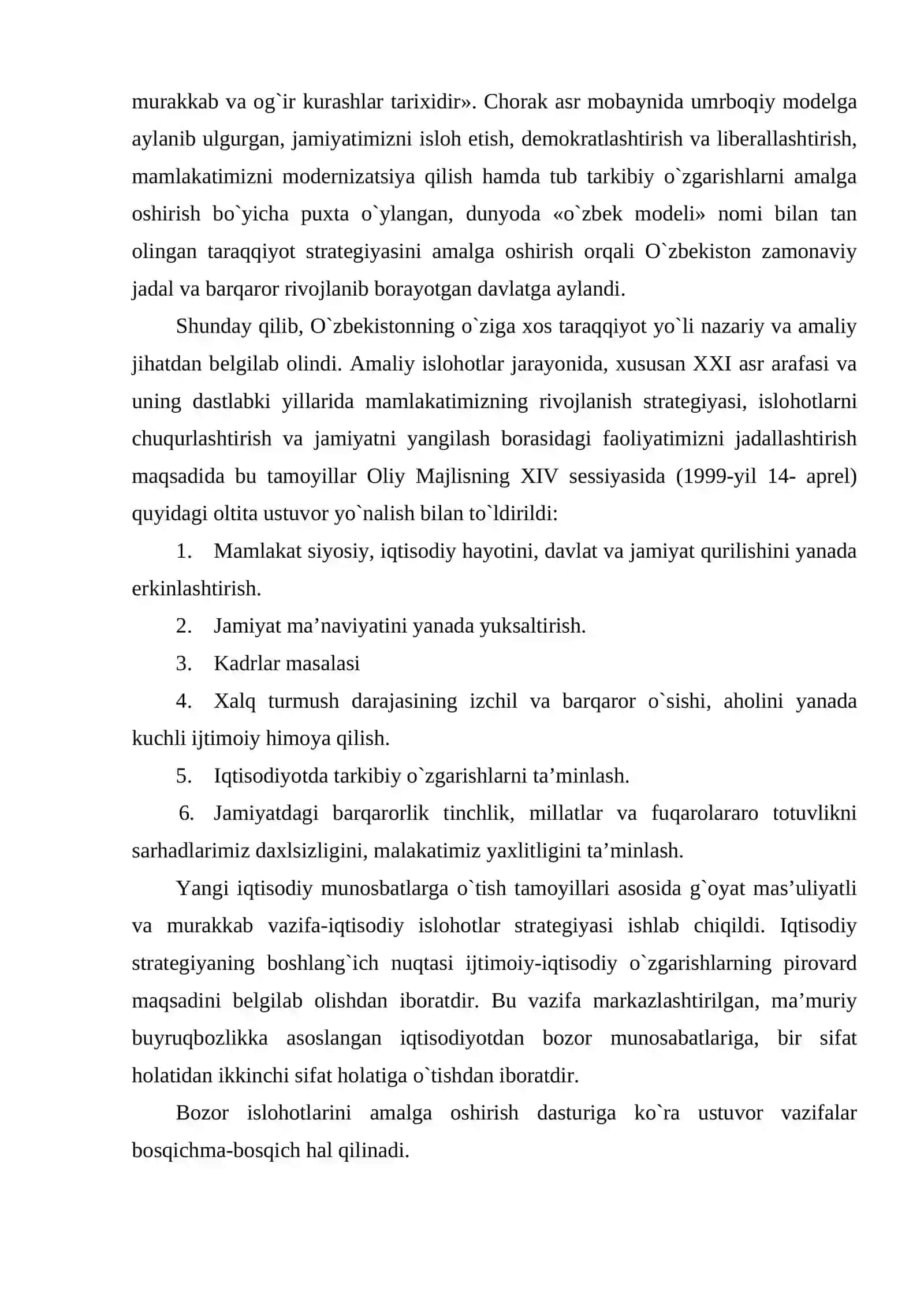 Mustaqillik yillarida O‘zbekistondagi ijtimoiy-iqtisodiy taraqqiyot 3
