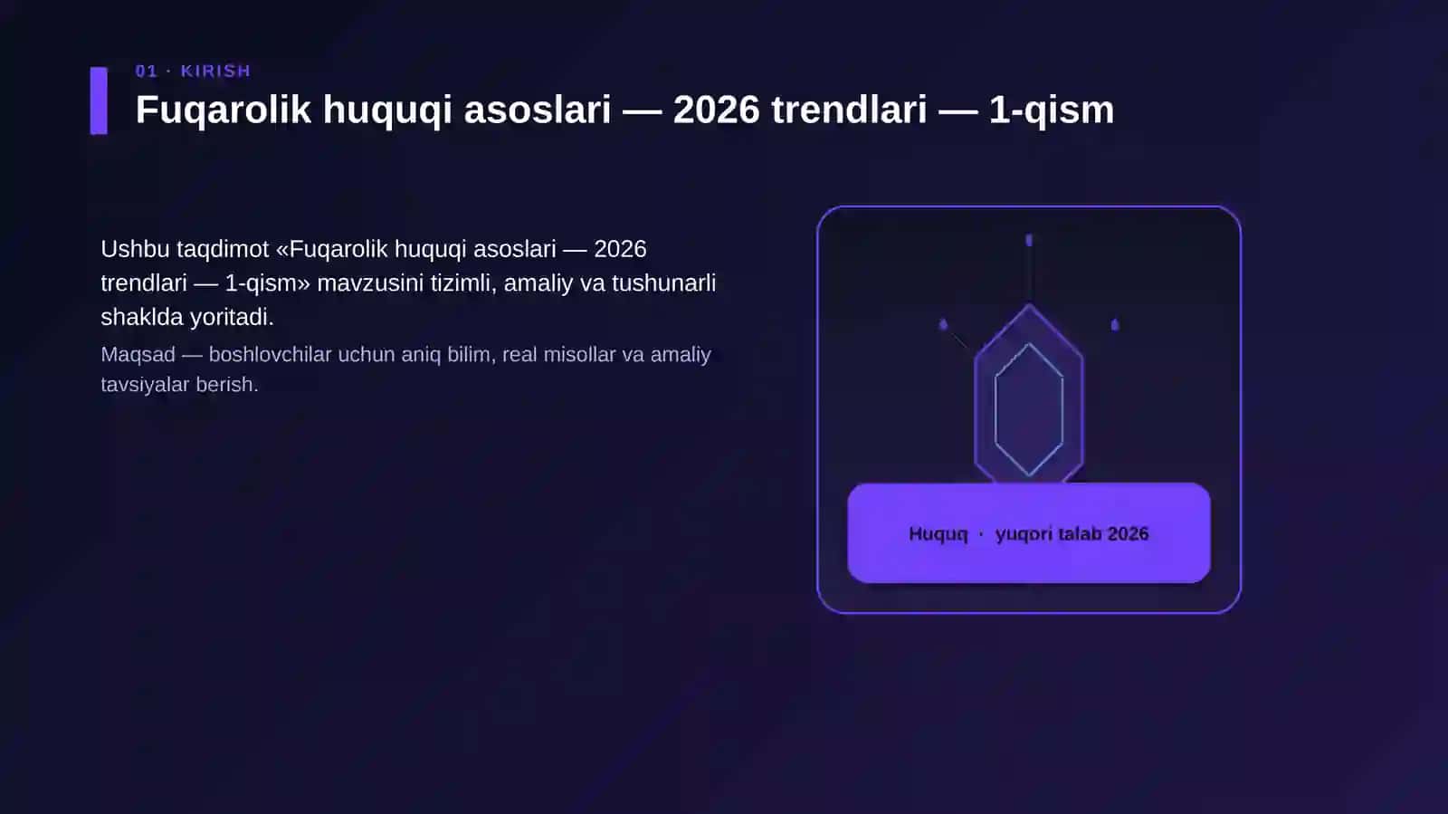 Fuqarolik huquqi asoslari — 2026 trendlari — 1-qism 3