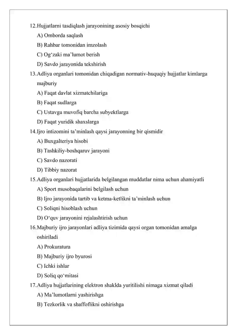 Adliya organlarining hujjatlari va ularning ijro etilishi 3