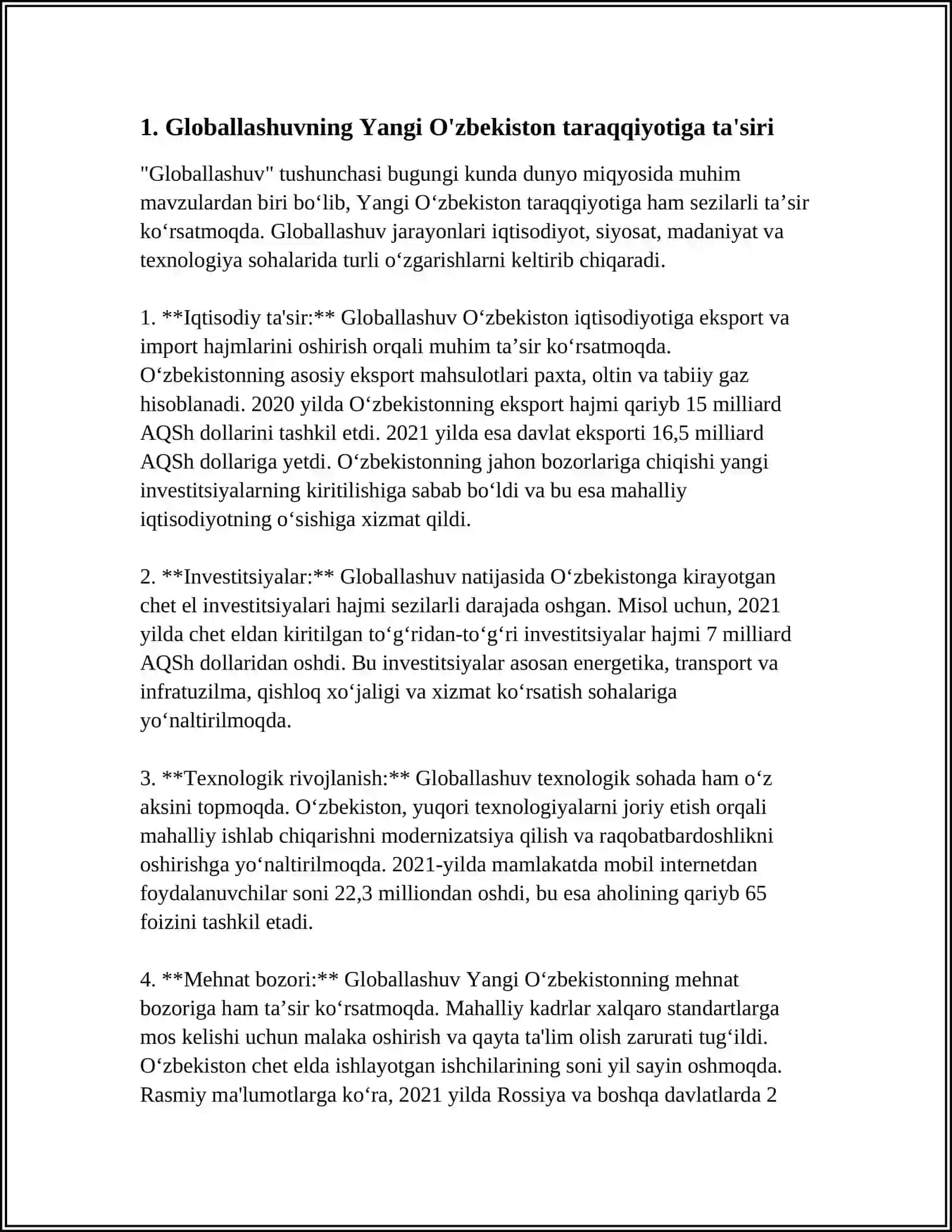 YANGI O’ZBEKISTONDA BARPO ETISHDA GLOBALLASHUV VA MA’NAVIYATGA E’TIBOR 3
