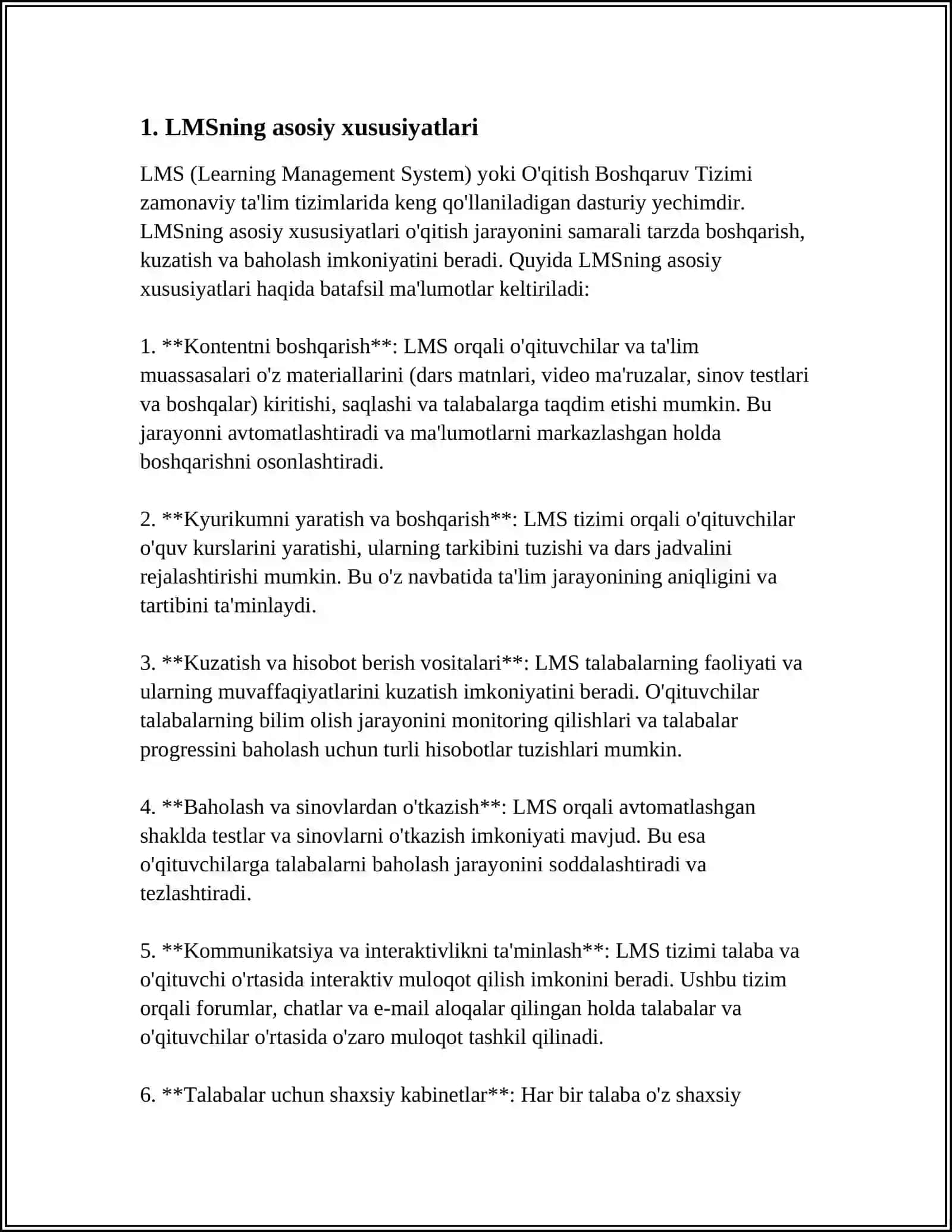 LMS (LEARNING MANAGEMENT SYSTEMS)-TA'LIMNI BOSHQARUV TIZIMLARI 3