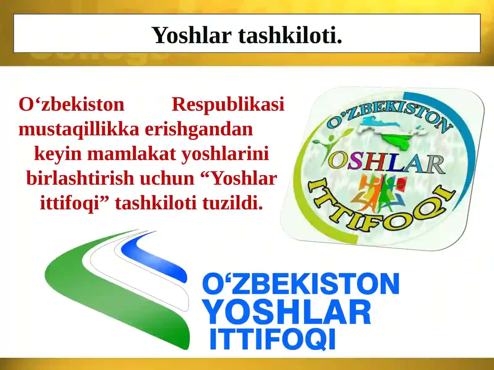 "O'zbekistonda yoshlari" 3