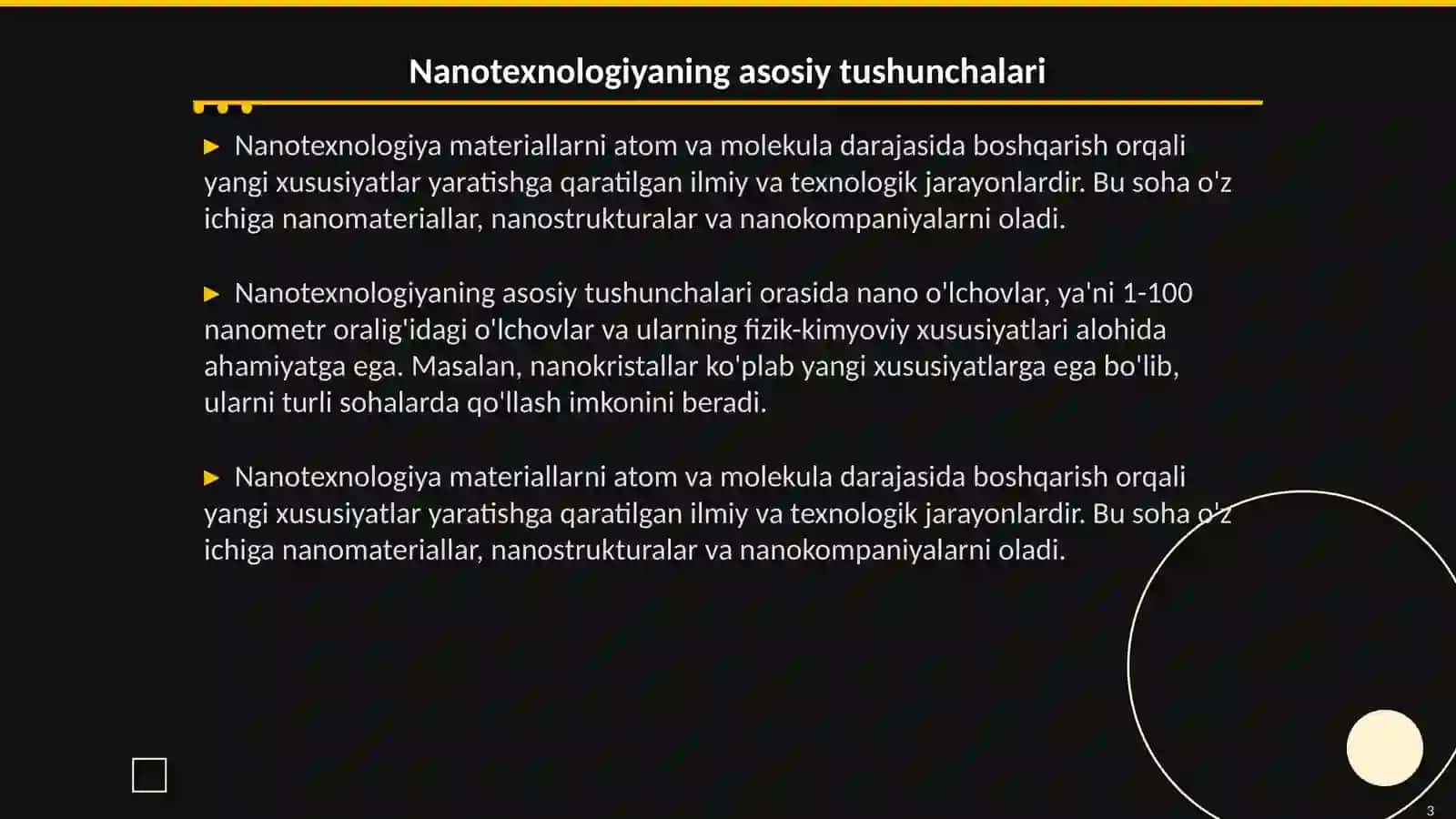 Nanotexnologiya va u asosida polimerlar sintez qilish usullari 3