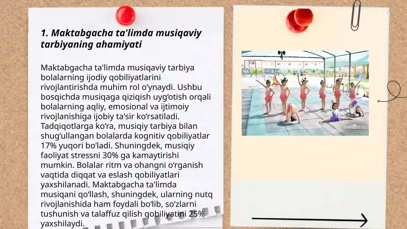 Maktabgacha ta'lim muassasasida musiqaviy tarbiyaning maqsad va vazifalari 3