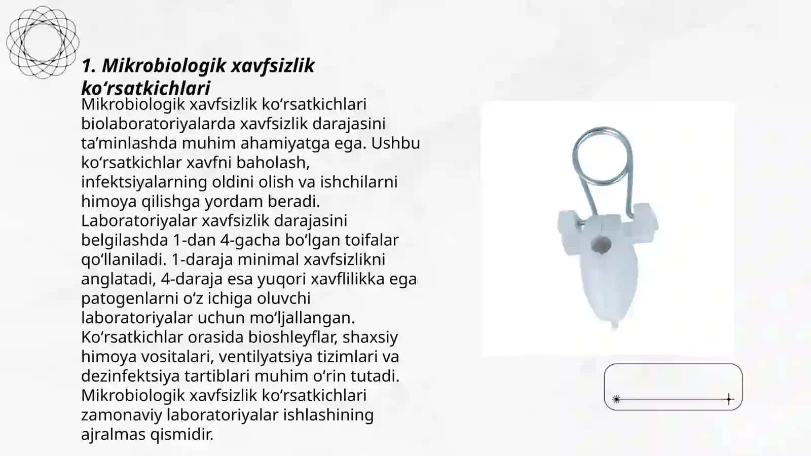 Mikrobiologik xavfsizlik koʻrsatkichlari 3
