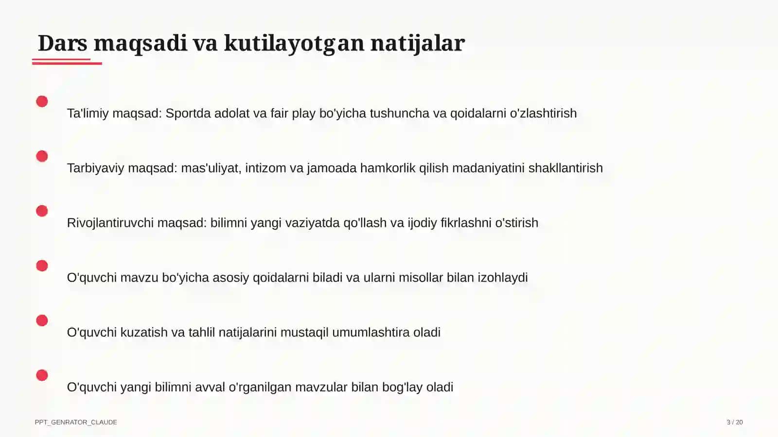 Sportda adolat va fair play (10-sinf) 3