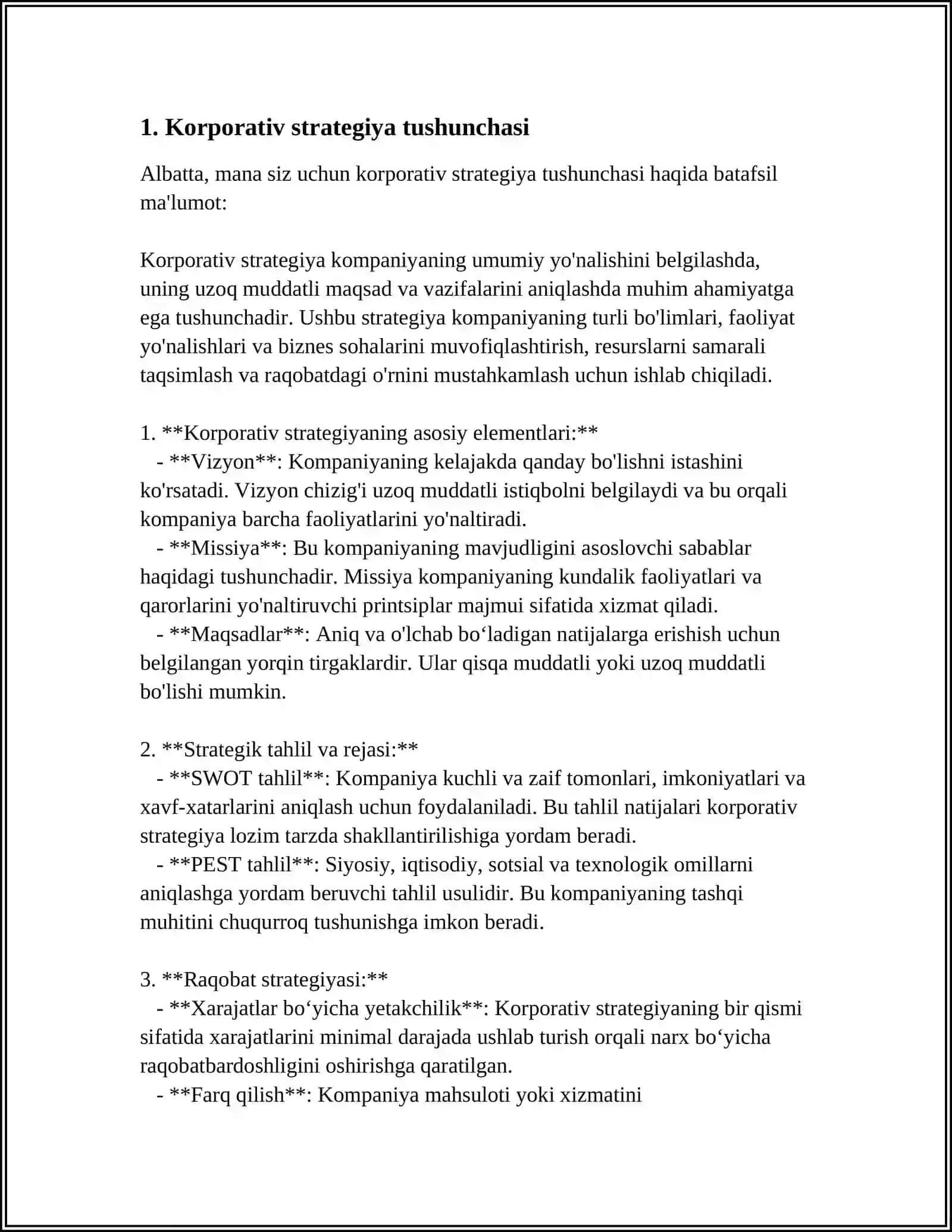 DIVERSIFIKASIYA KORPORATIV STRATEGIYASI 3
