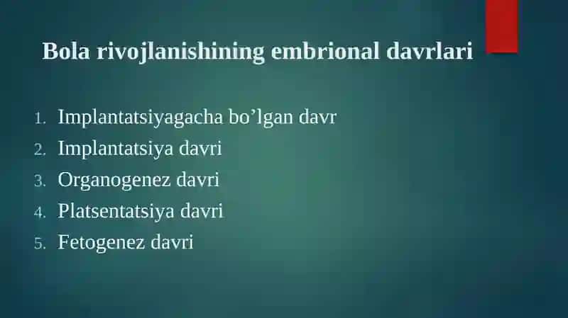 Ona qornida rvojlanish patologiyasi 3