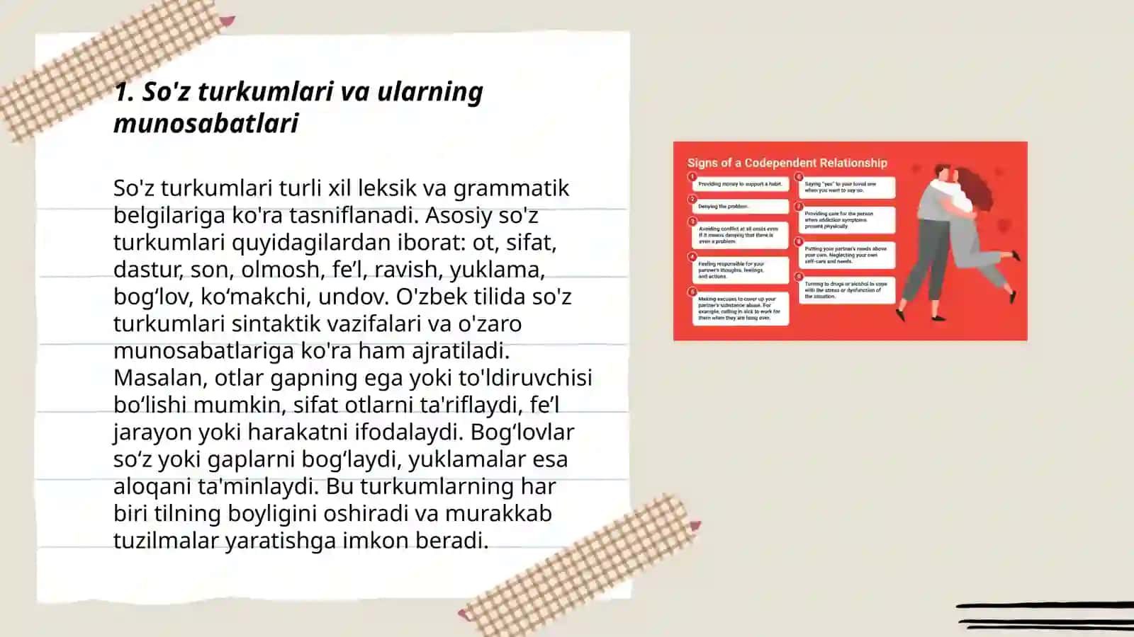 Sintaktik munosabatlar 3