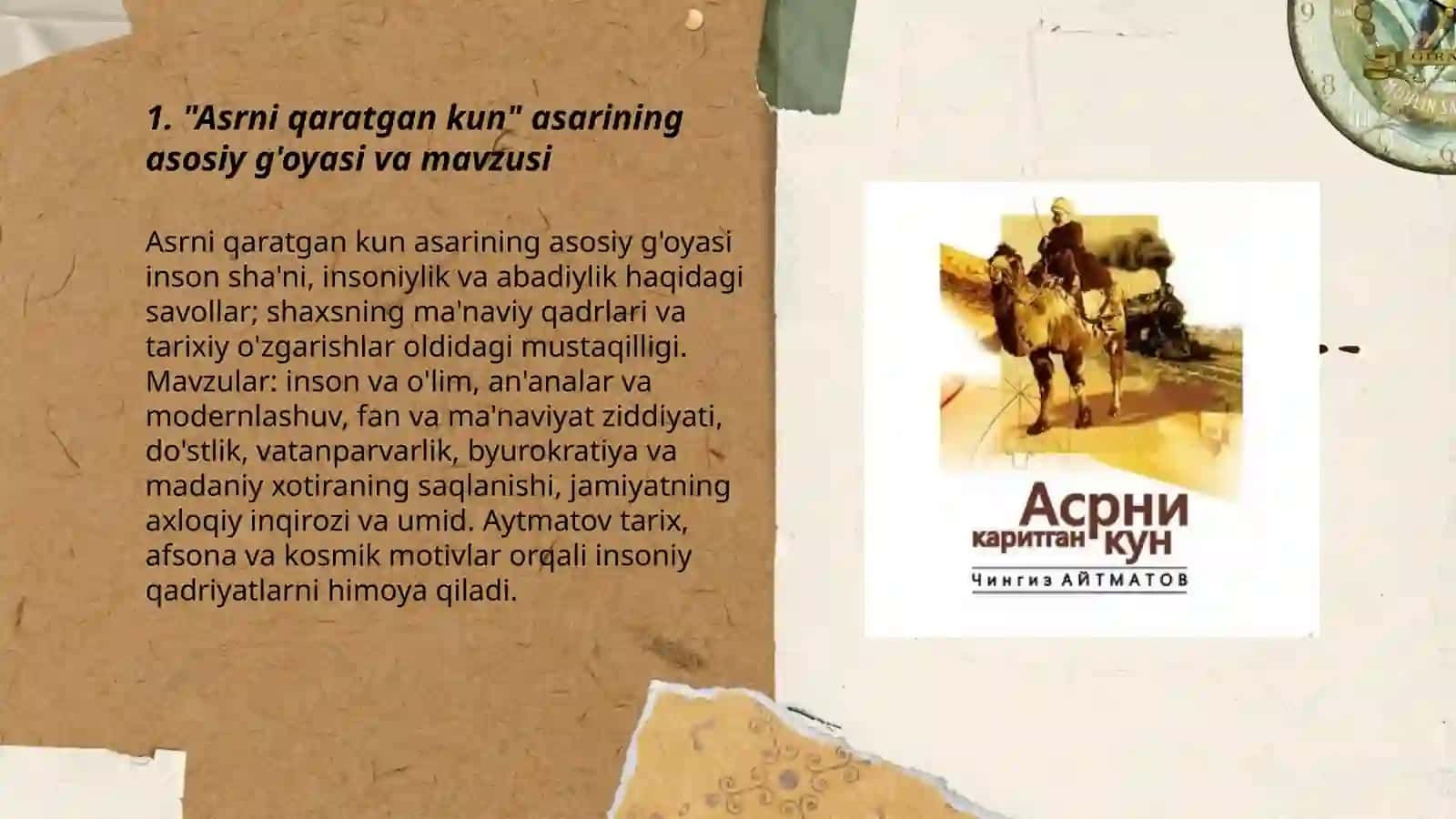 Asrni qaratgan kun "Chingiz Aytmatov" 3
