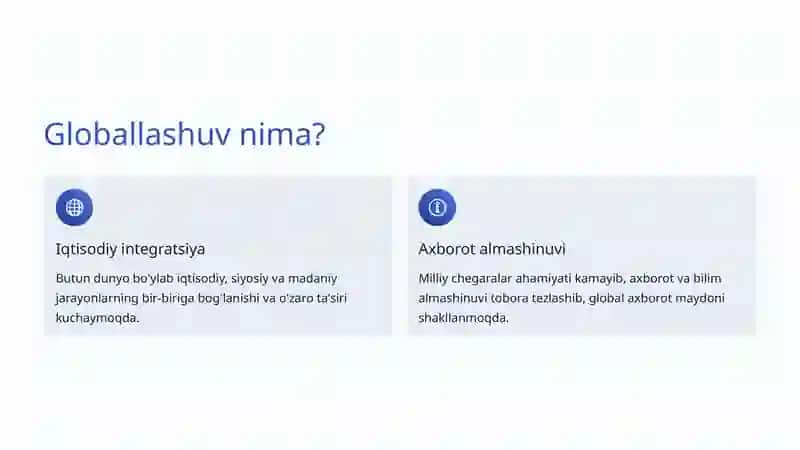 Globallashuv Sharoitida Ta'lim: Yangi Davr Talablari va Imkoniyatlari 3