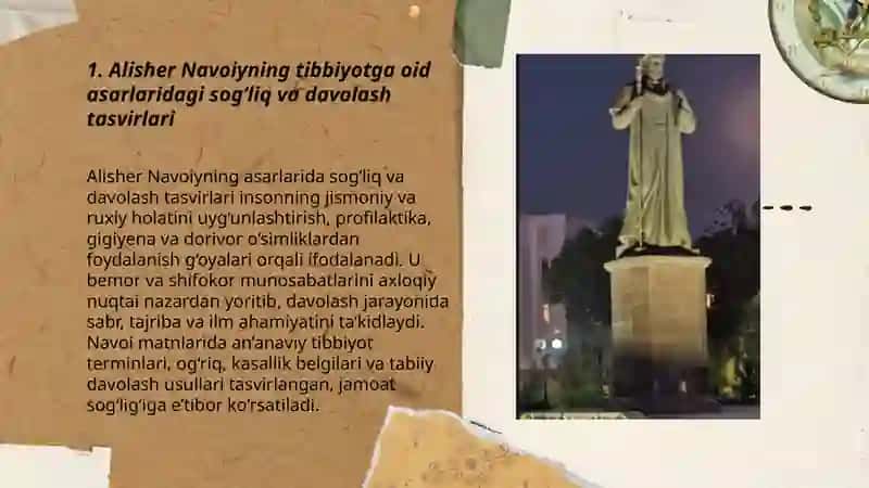 Alisher Navoiyning tibbiyotga qushgan hissasi 3