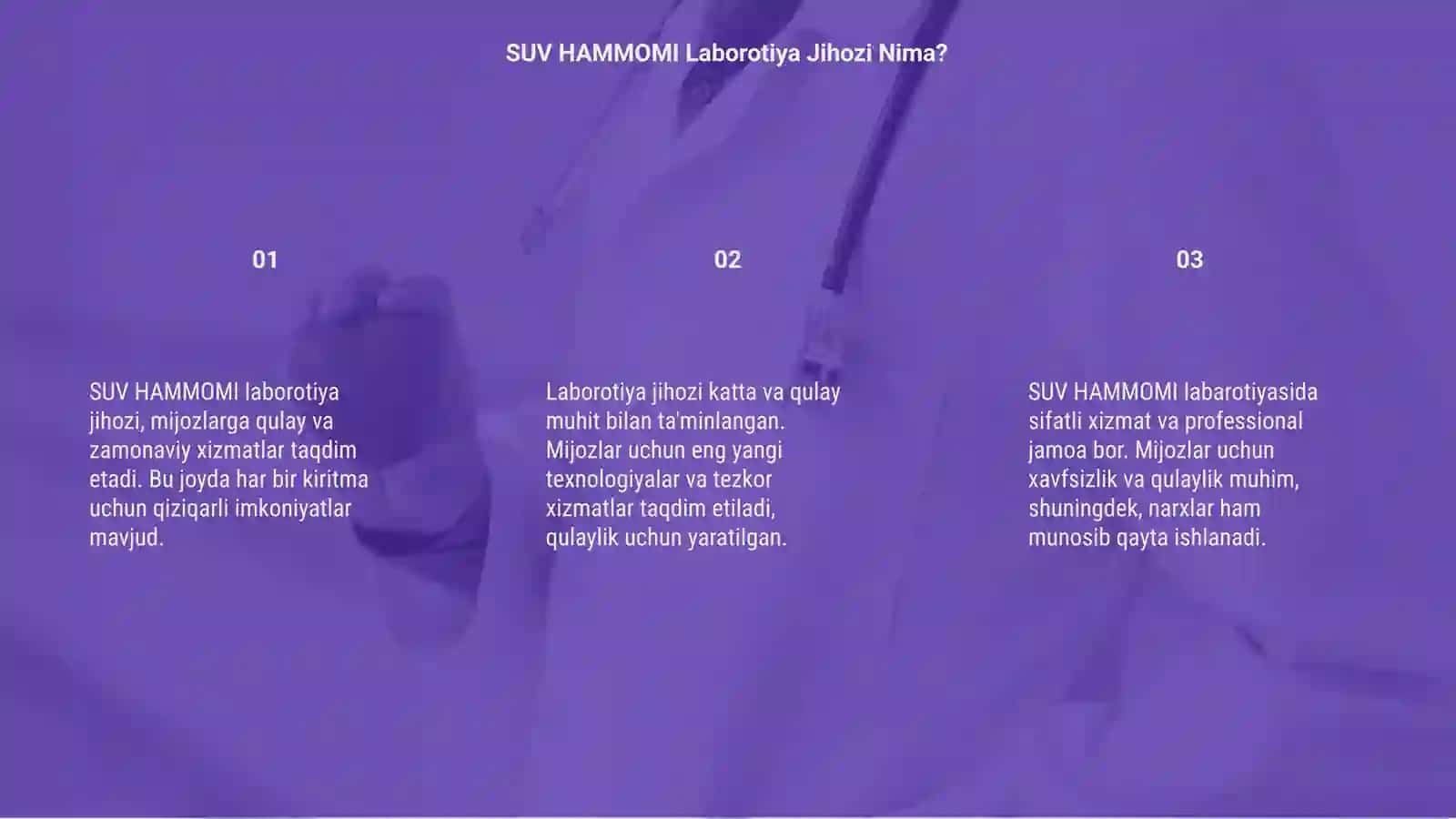 SUV HAMMOMI laborotiya jihozi 3