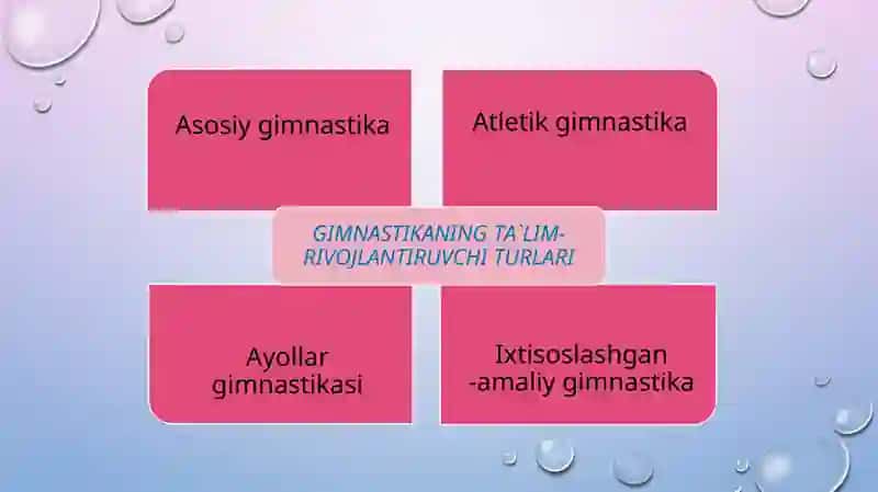 Gimnаstikаning tа`lim-rivоjlаntiruvchi VA SOG’LOMLASHTIRUVCHI turlаri 3