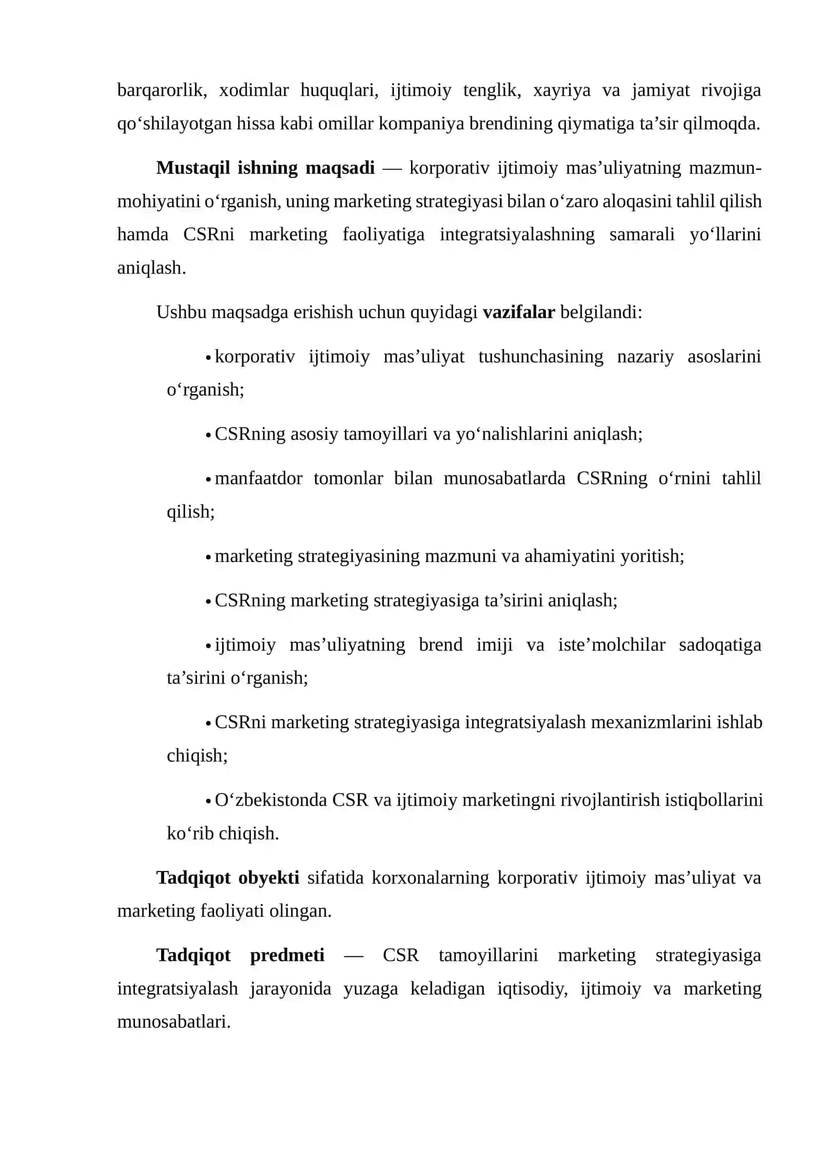 KORPORATIV IJTIMOIY MAS’ULIYAT (CSR) VA MARKETING STRATEGIYASI 3