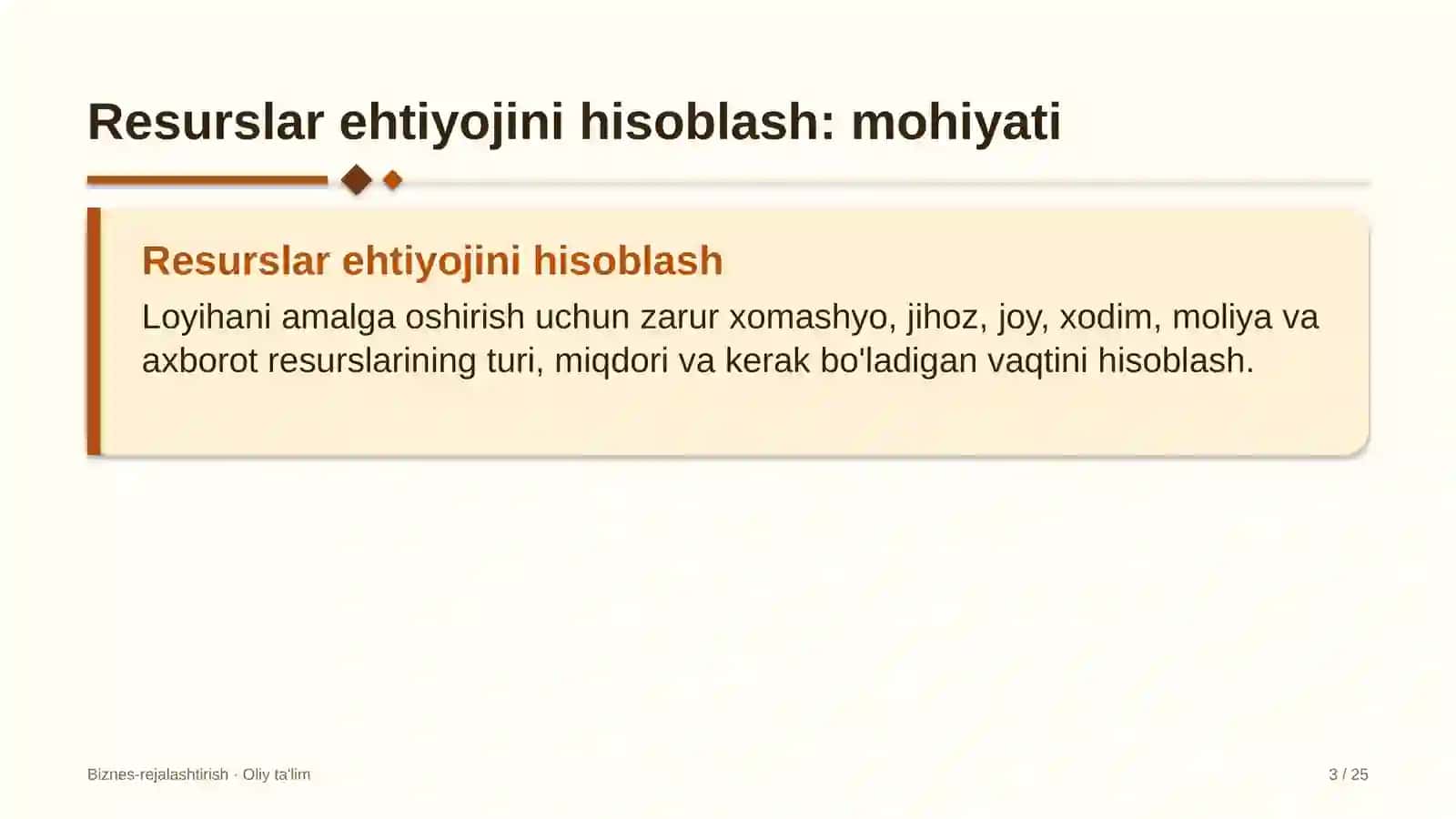 olimpiya zaxiralari kollejlarida resurslar ehtiyojini hisoblash 6601 3
