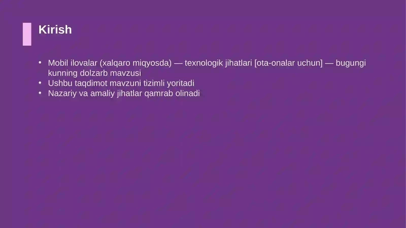 Mobil ilovalar (xalqaro miqyosda) — texnologik jihatlari [ota-onalar uchun] 3