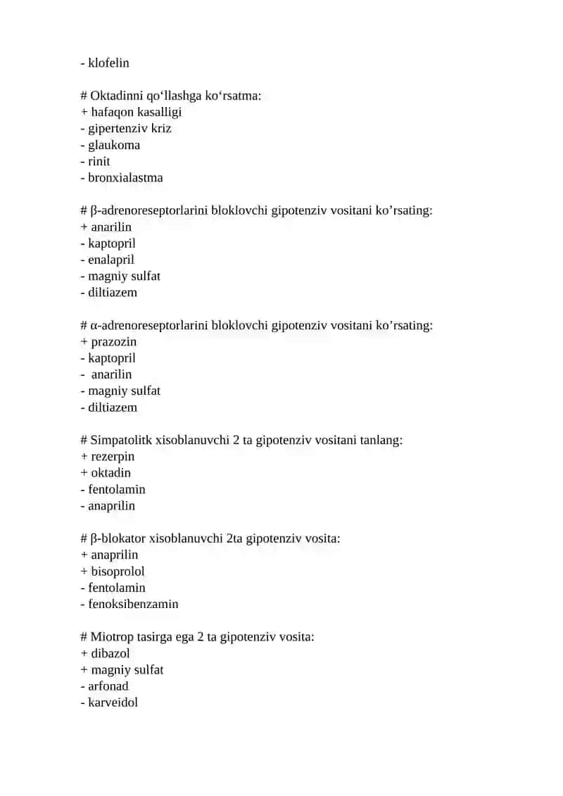 Gipotenziv moddalar 3