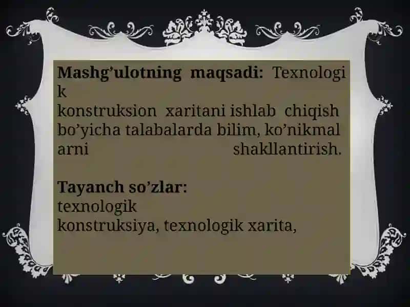 Omonova E’zozaning texnalogiya ta’lim metodikasi 3