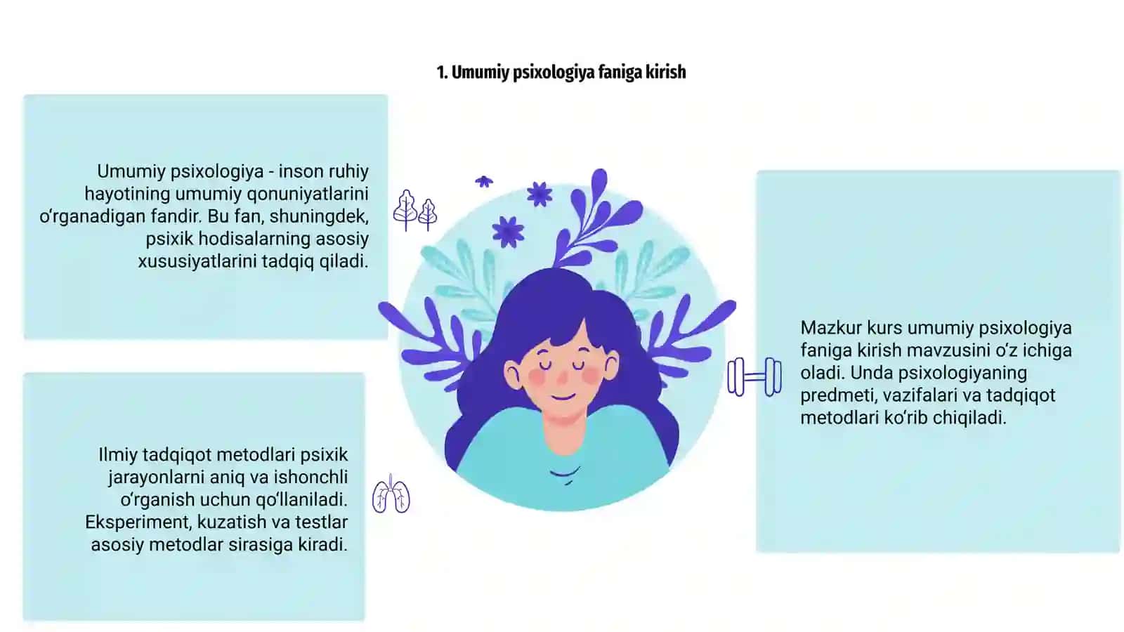Umumiy psixologiya fani predmeti, ilmiy tadqiqot metodlari 3