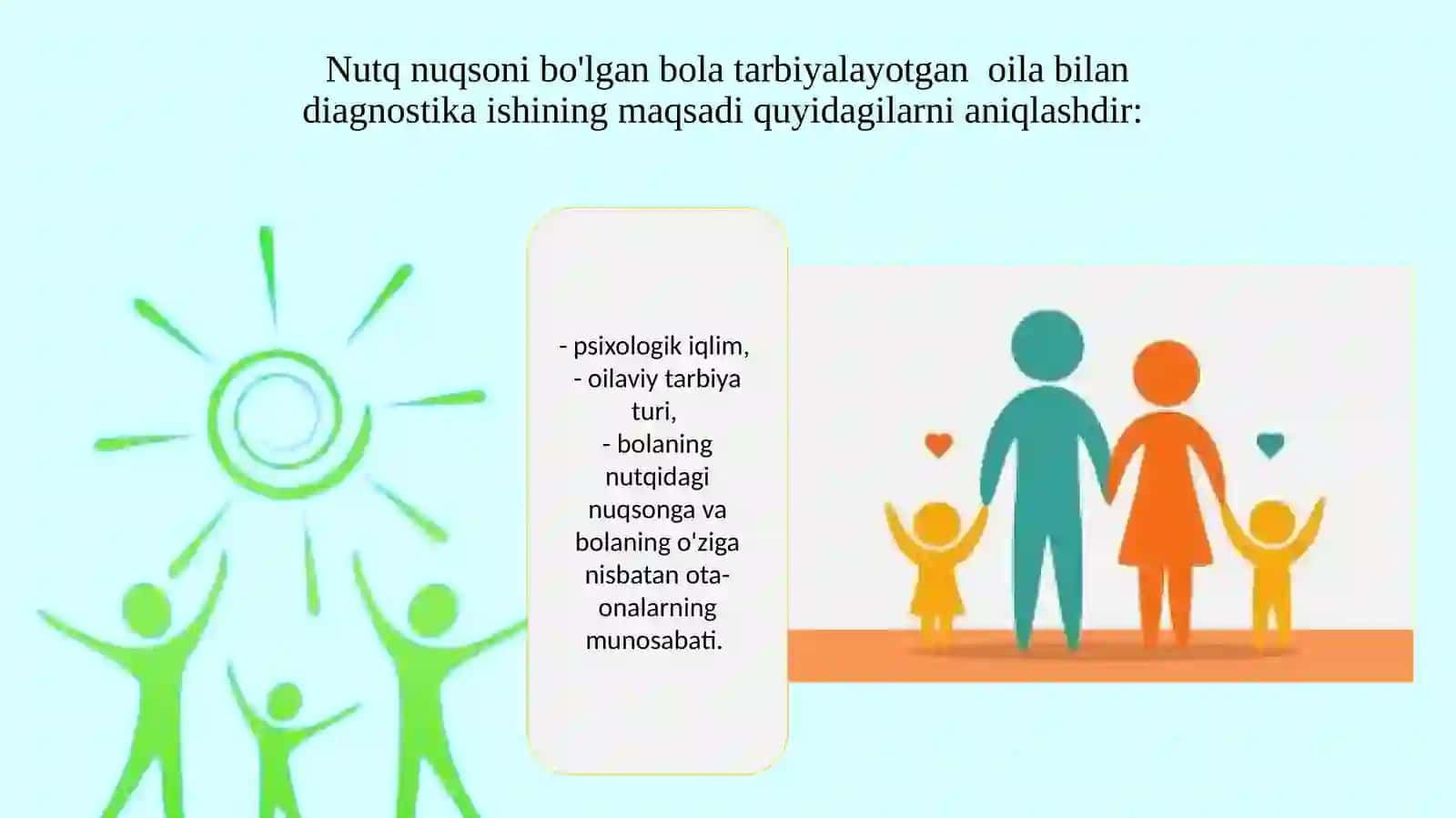Bolalarda nutq kamchiliklarini bartaraf etish jarayonida pedagoglar va ota-onalarning oʻzaro hamkorligini tashkil etish 3