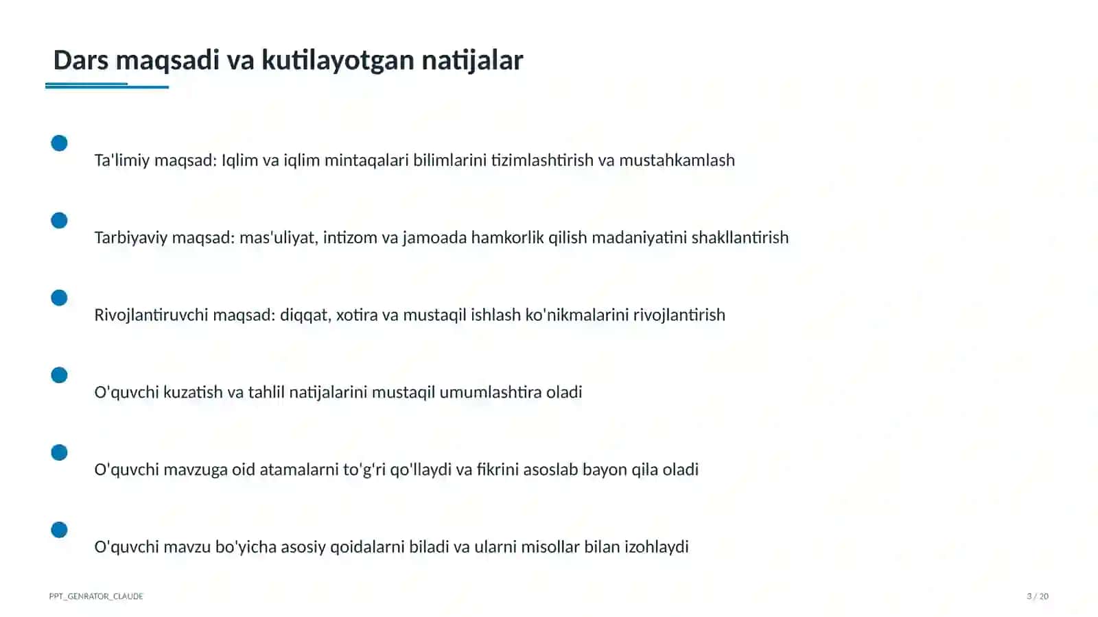 Iqlim va iqlim mintaqalari (6-sinf) 3