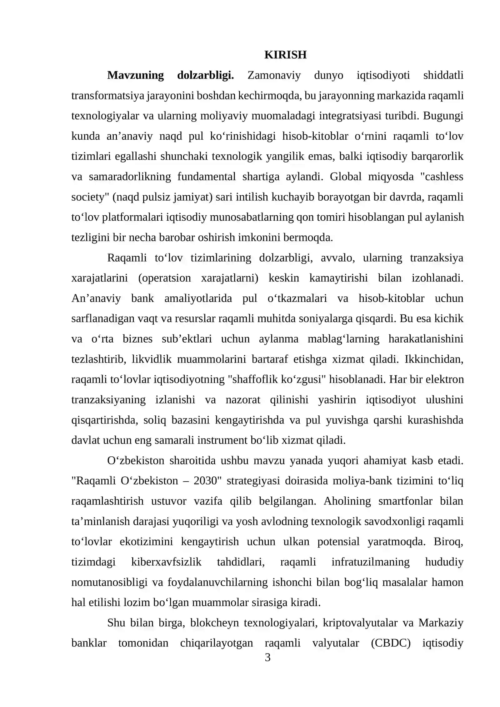 RAQAMLI TO‘LOV TIZIMLARINING IQTISODIY MUOMALADAGI ROLI VA TA’SIRI 3
