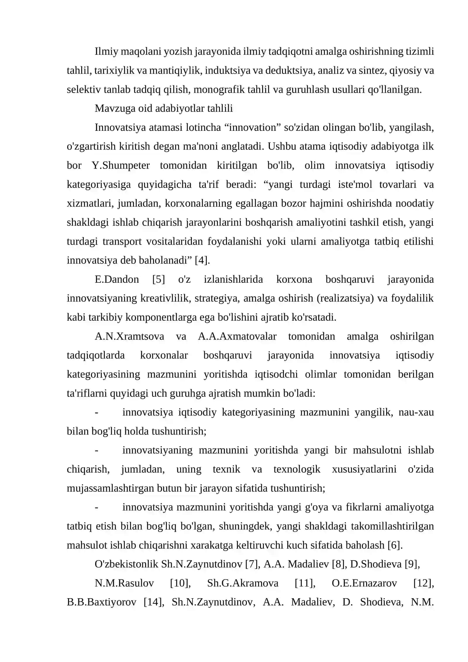Sanoat korxonalari innovatsion boshqaruvi samaradorligini oshirishning statistik tahlili 3