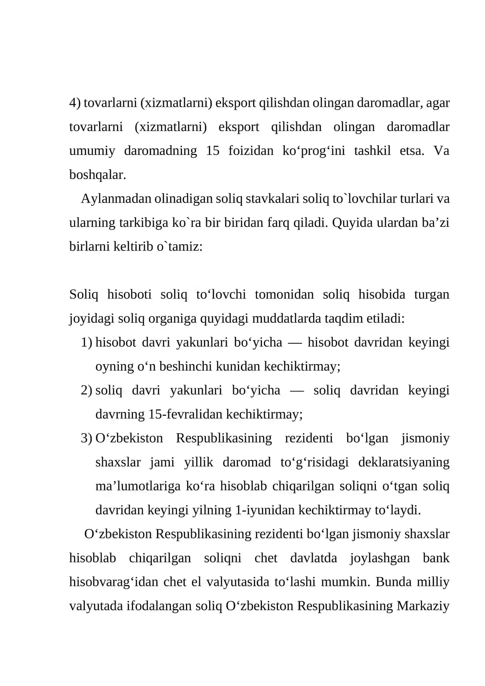 Aylanmadan olinadigan soliqning ahamiyati 3