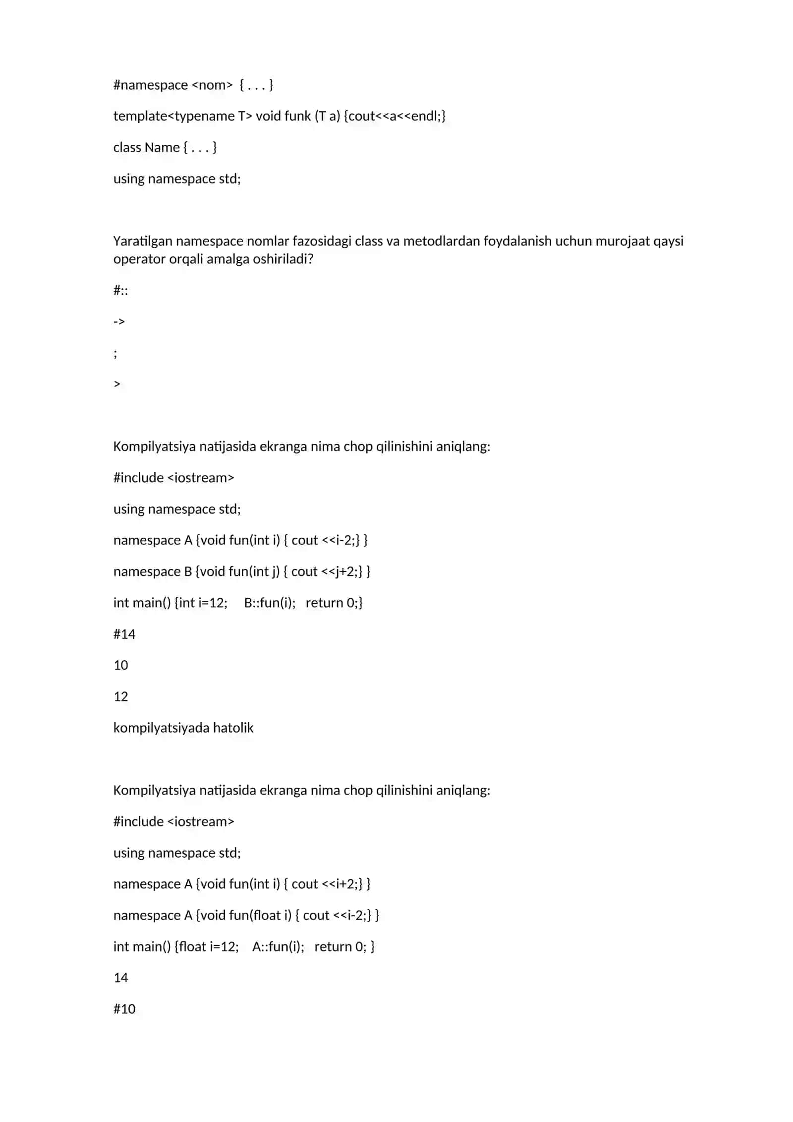 Polimorfizm va interfeyslar 3