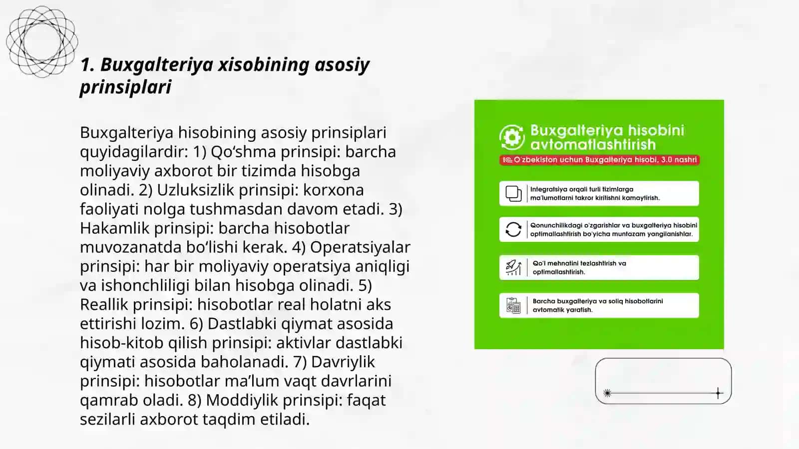 Buxgalteriya xisobining asosiy prinsiplari 3