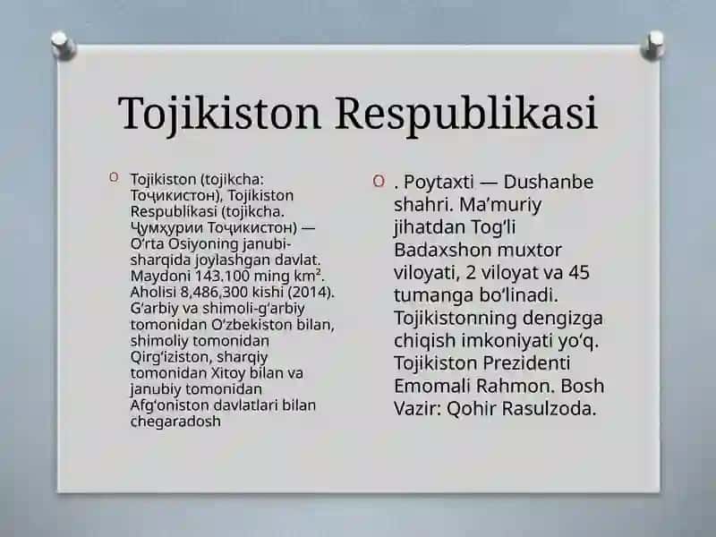 Tojikiston Respublikasi 3