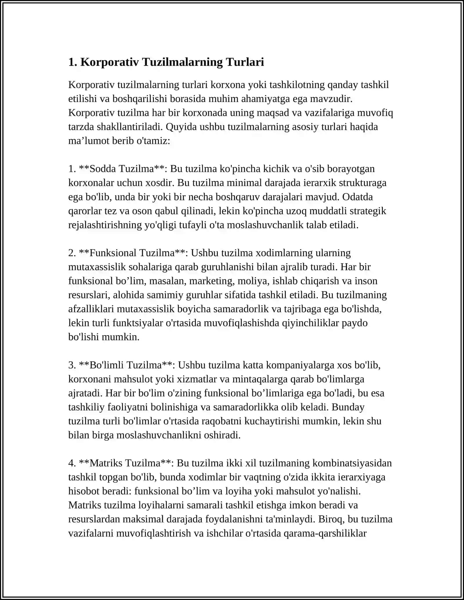 Korporativ Tuzilmalarning Tashkiliy-Huquqiy Shakllari.Korporativ Birlashmalar 3