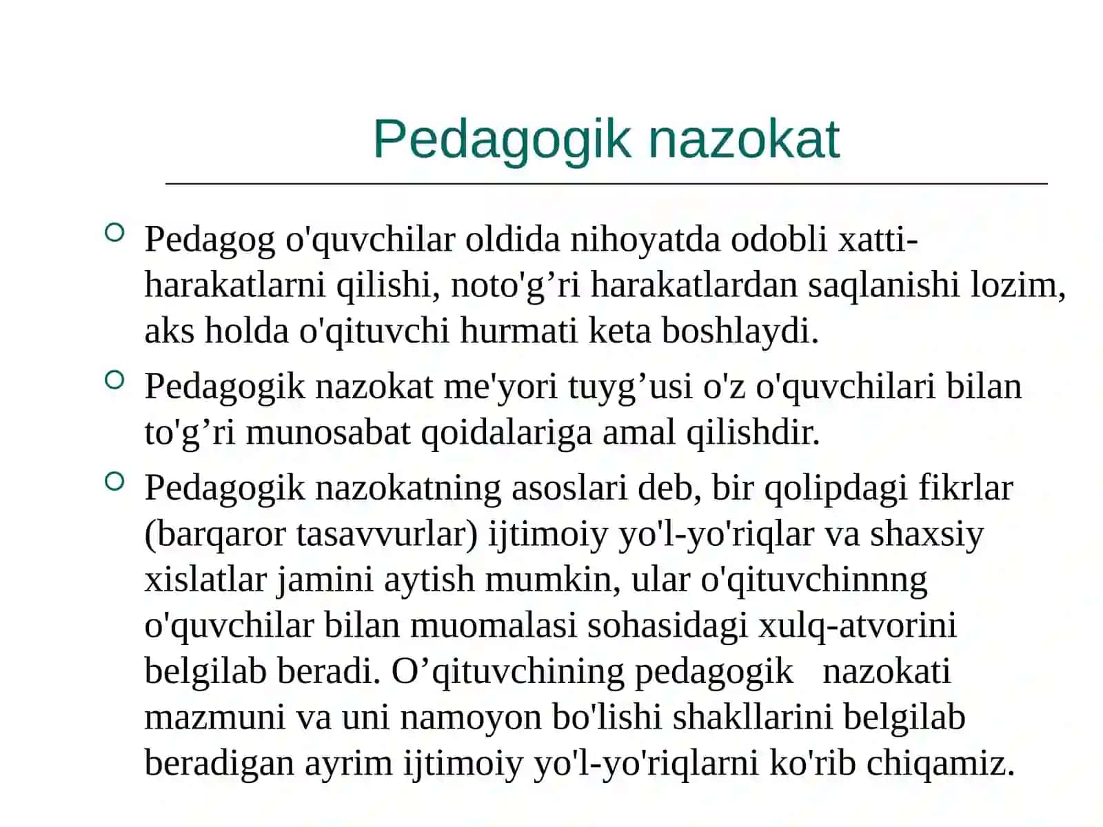 PEDAGOGIK TAKT VAPEDAGOGIK FAOLIYAT 3