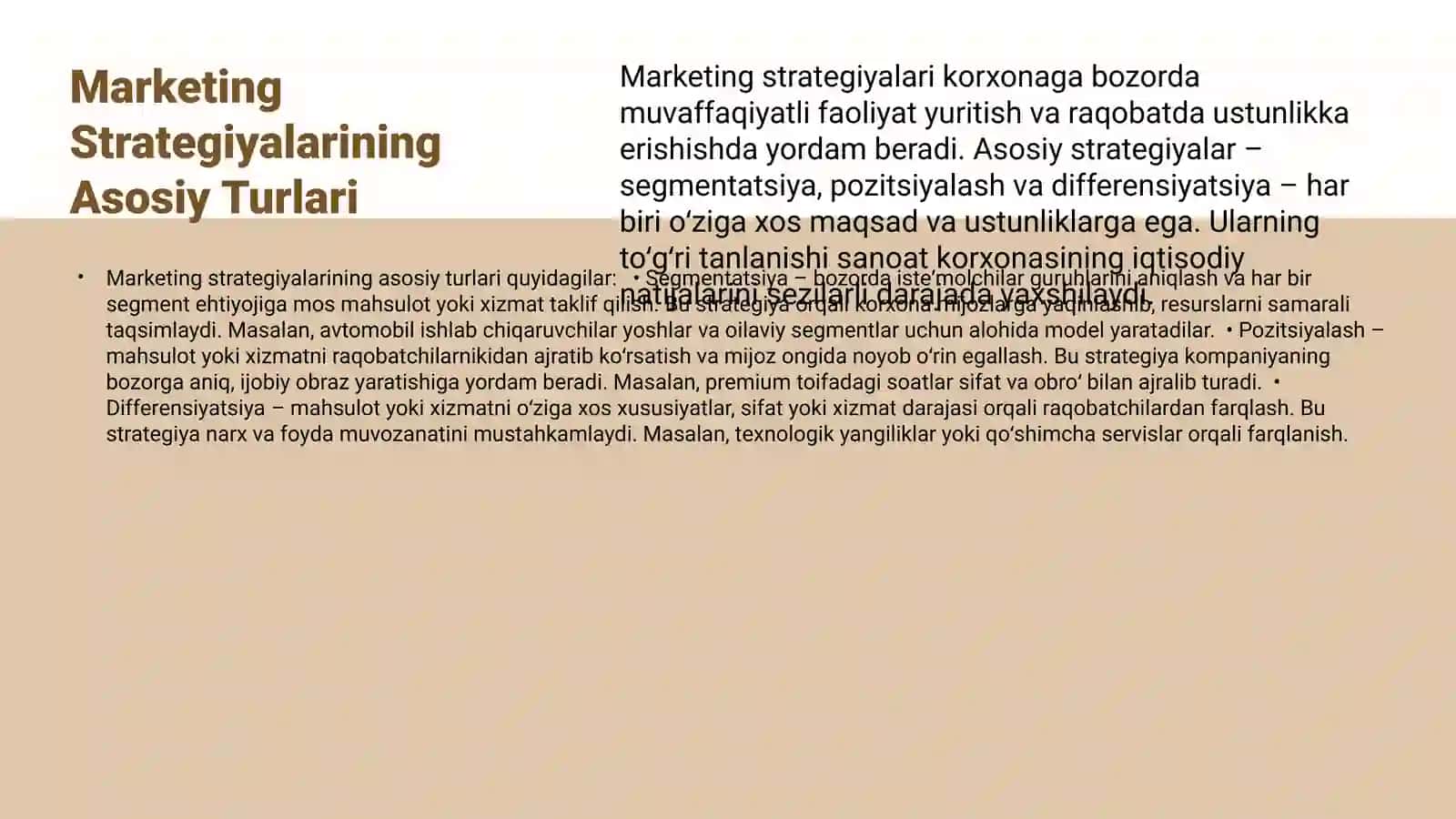 Marketing Strategiyalarining Asosiy Turlari 3