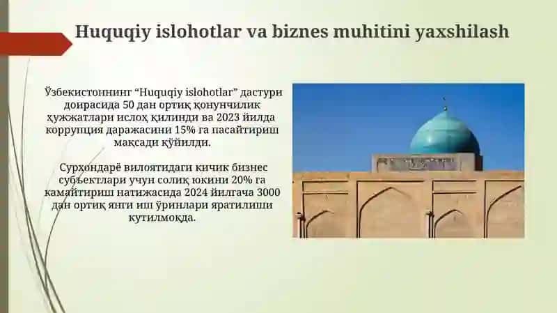 O'zbekiston iqtisodiyotida islohotlarni chuqurlashtirish bo'yicha rivojlanish strategiyasi 3