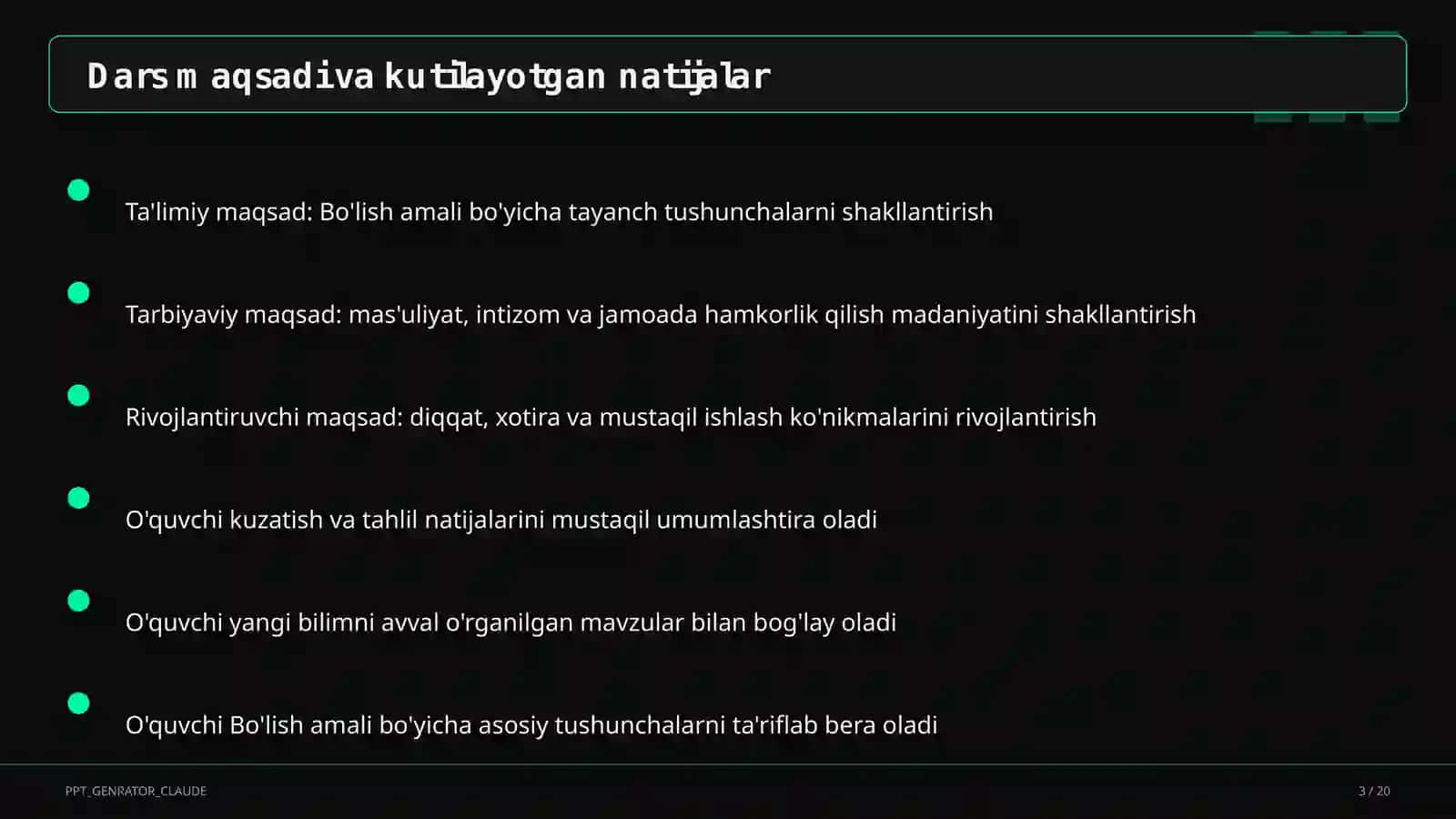 Bo'lish amali (2-sinf) 3