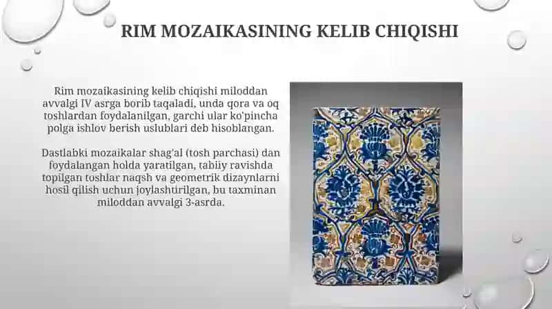 Rim mozaikasining kelib chiqishi va rivojlanishi 3
