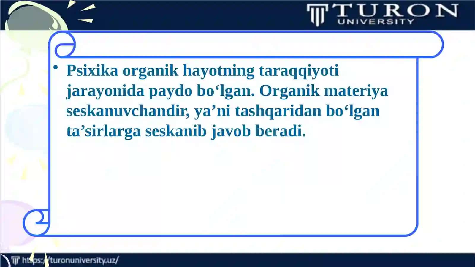 PSIXIKA VA ONGNING FILOGENETIK TARAQQIYOTI 3