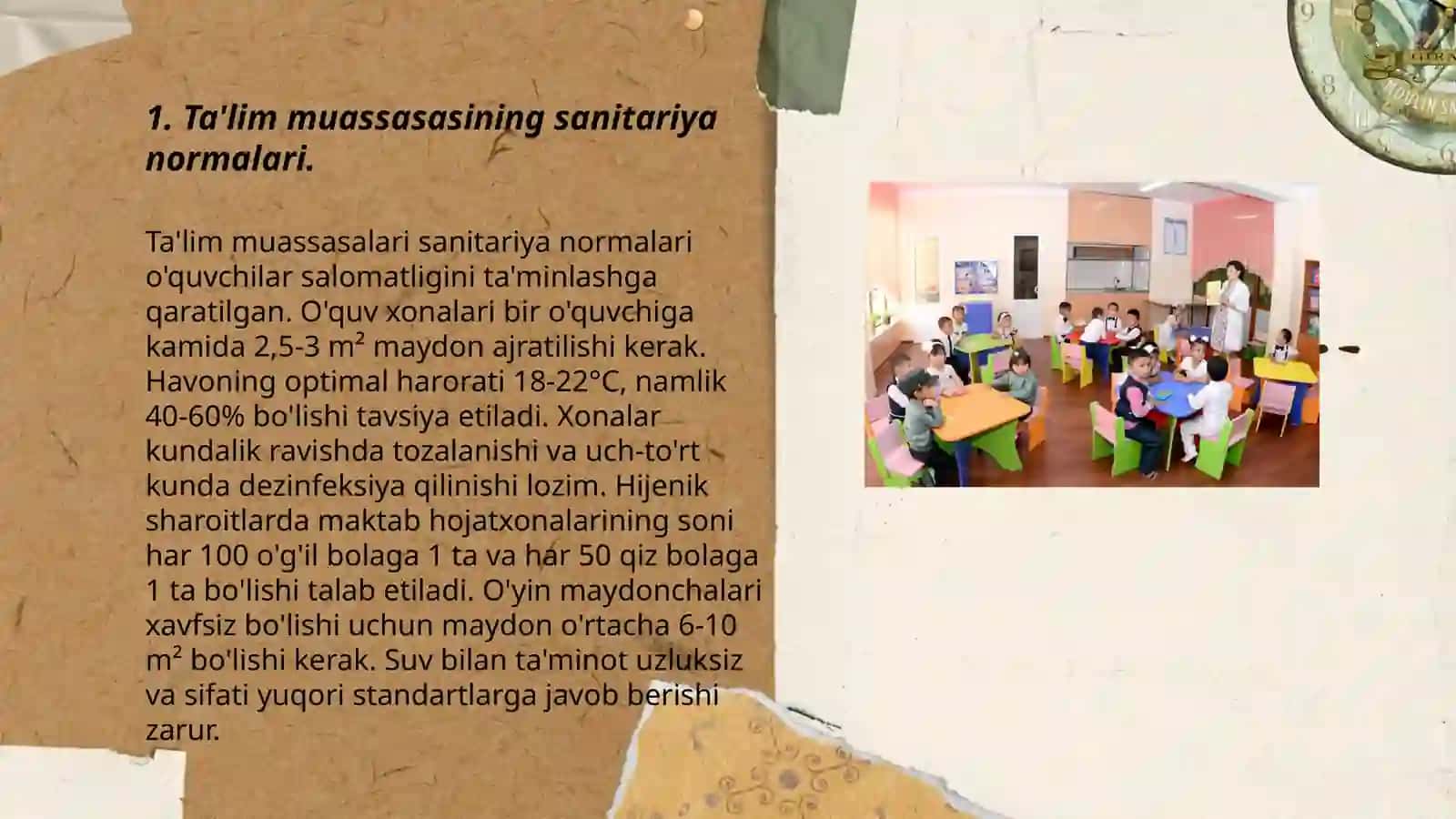 Ta'lim tarbiya ishlari gigiyenasi. Darsni gigiyeynik baholash 3