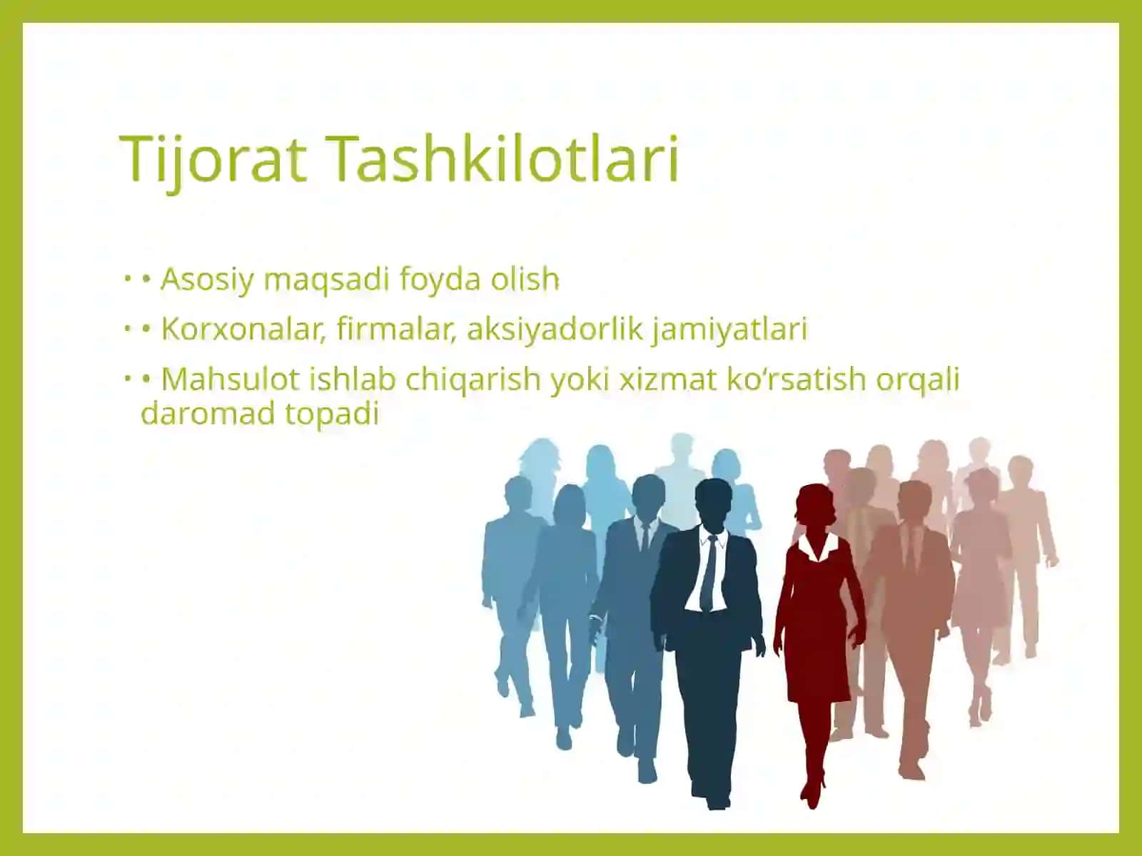 Tashkilot Turlari 3