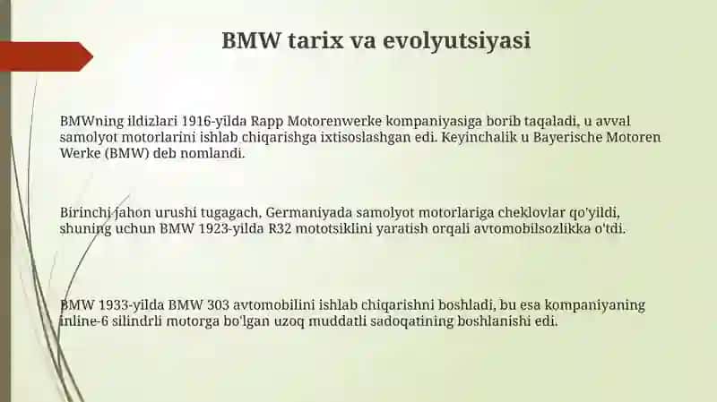 BMW tarix va evolyutsiyasi 3