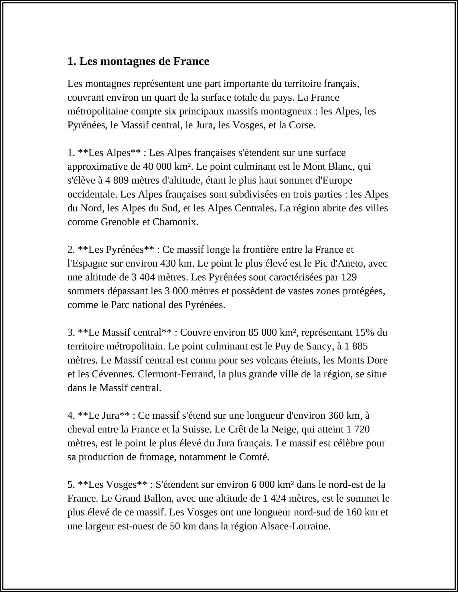 LA GEOGRAPHIE DE LA FRANCE 3