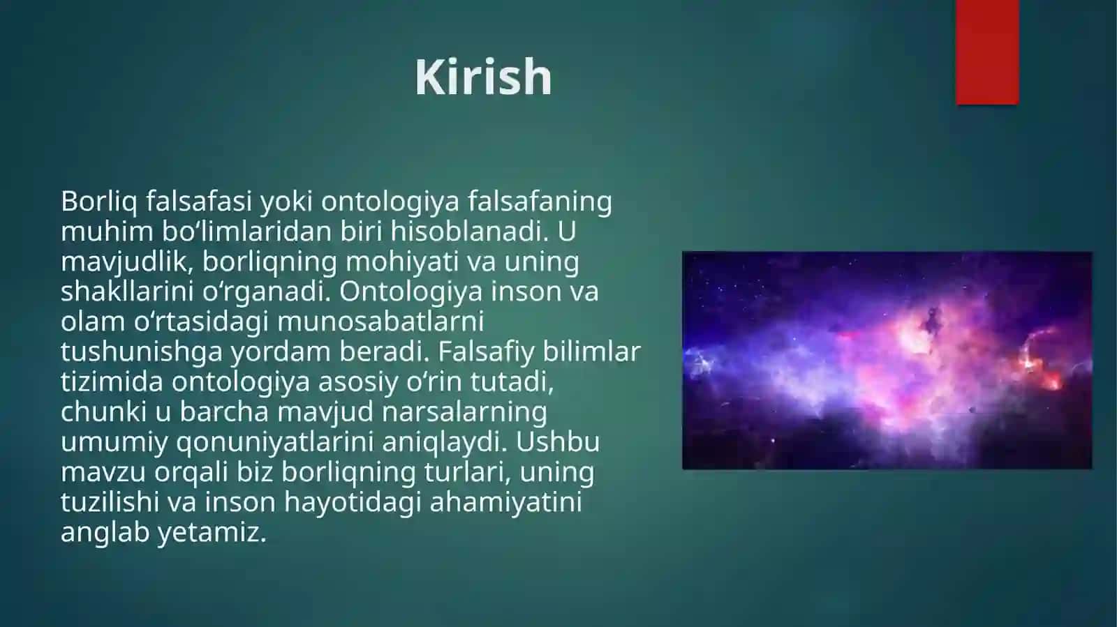 Borliq falsafasi (Ontologiya) 3