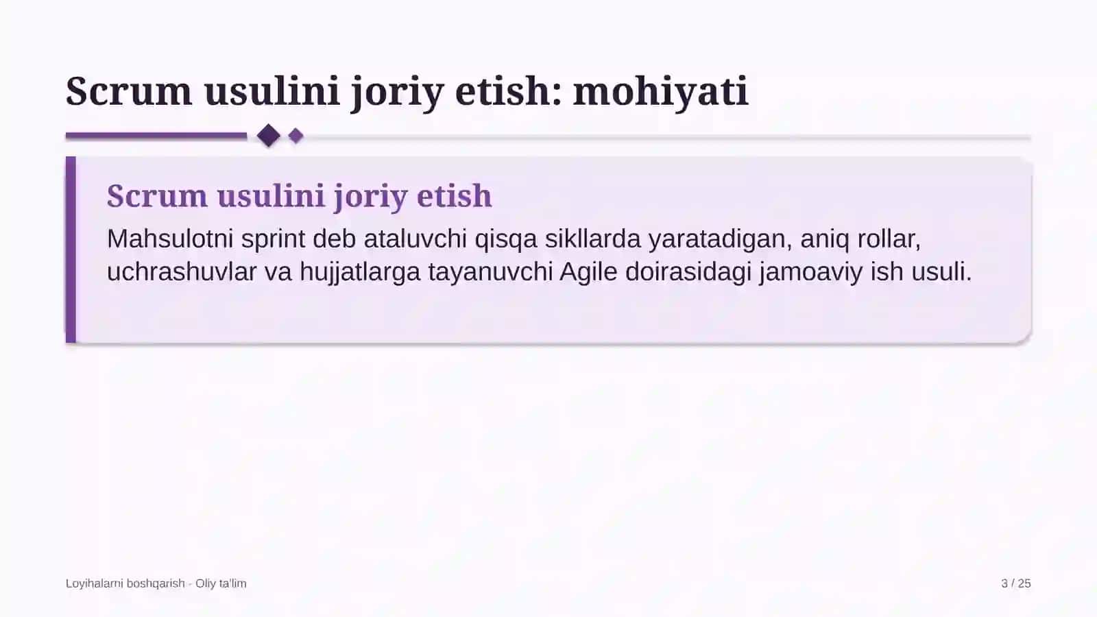 Kosmetologiya klinikalarida Scrum usulini joriy etish 3