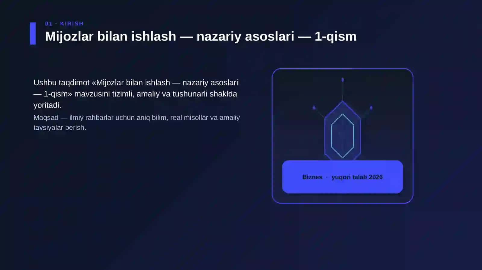 Mijozlar bilan ishlash — nazariy asoslari — 1-qism 3