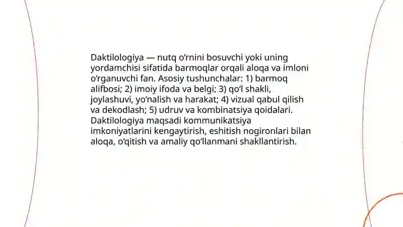 Daktilologiyaning mazmuni maqsadi va egallash metodlari 3