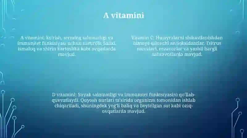 Vitaminlar 3